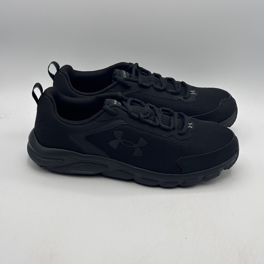 Under Armour Charged Assert 9 Shoes Men Size 11.5 Black Black Run 3024857-002